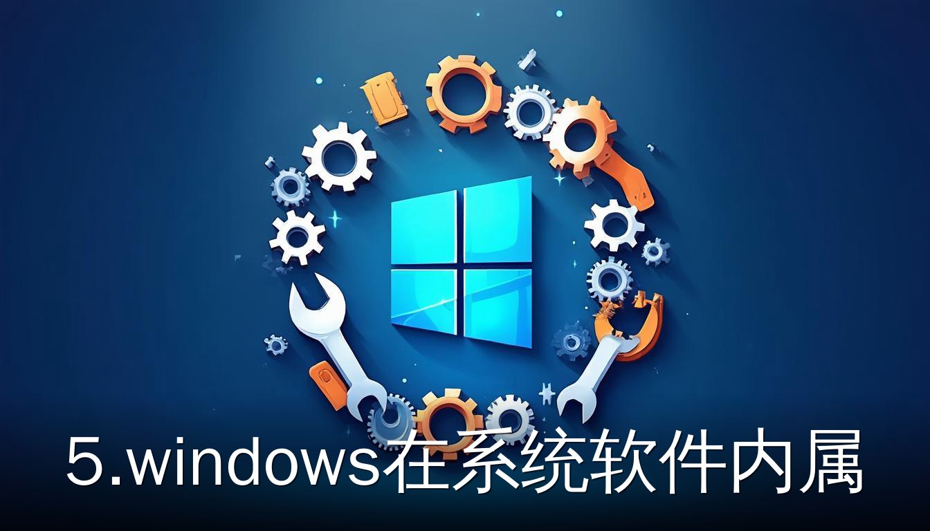 Windows系统软件分类示意图，展示DISM工具在系统软件内的位置