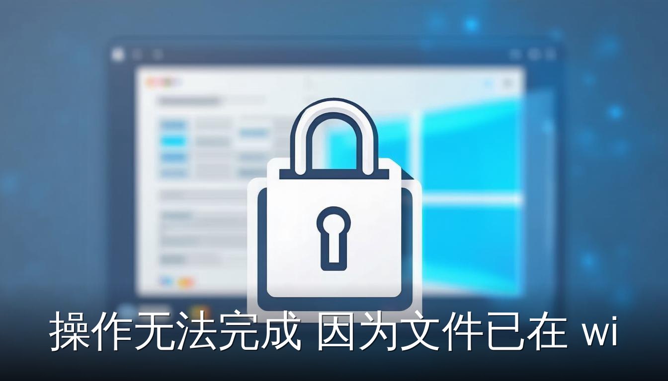 操作无法完成 因为文件已在 windows 资源管理器 中打开 错误提示 文件被锁定
