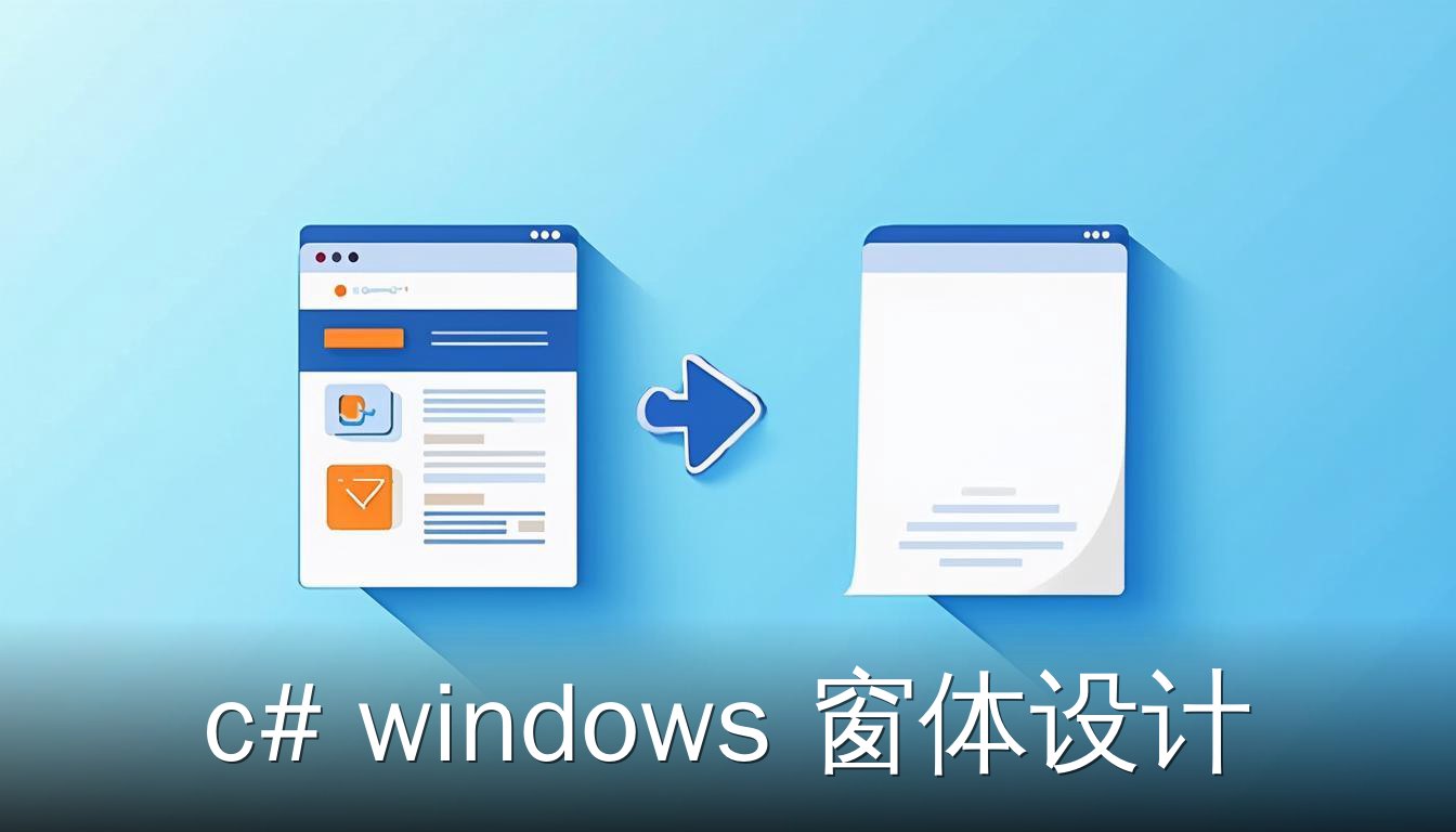 C# Windows 窗体设计界面，工具箱和空白窗体