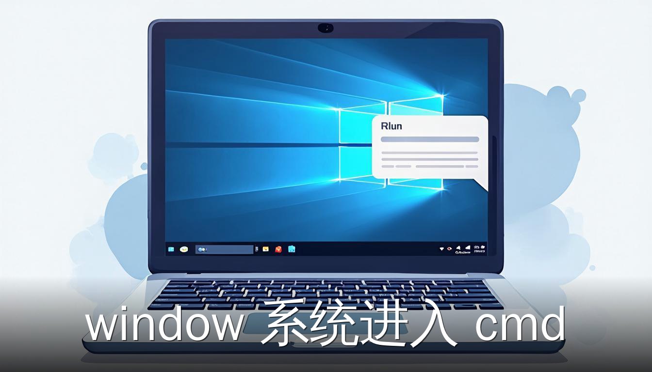 Windows系统打开CMD命令窗口的示意图，展示Win+R快捷键和运行对话框